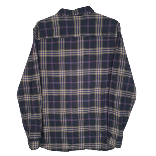 Mens Black Globe Flannel  Shirt