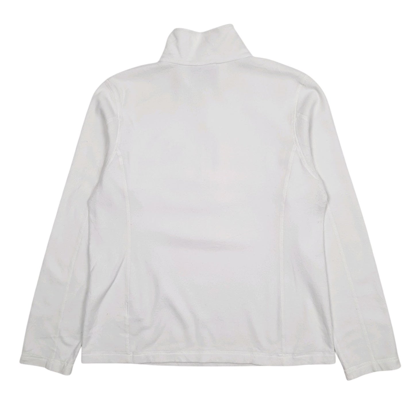 Womens White Patagonia Micro D Quarter Zip Jumper