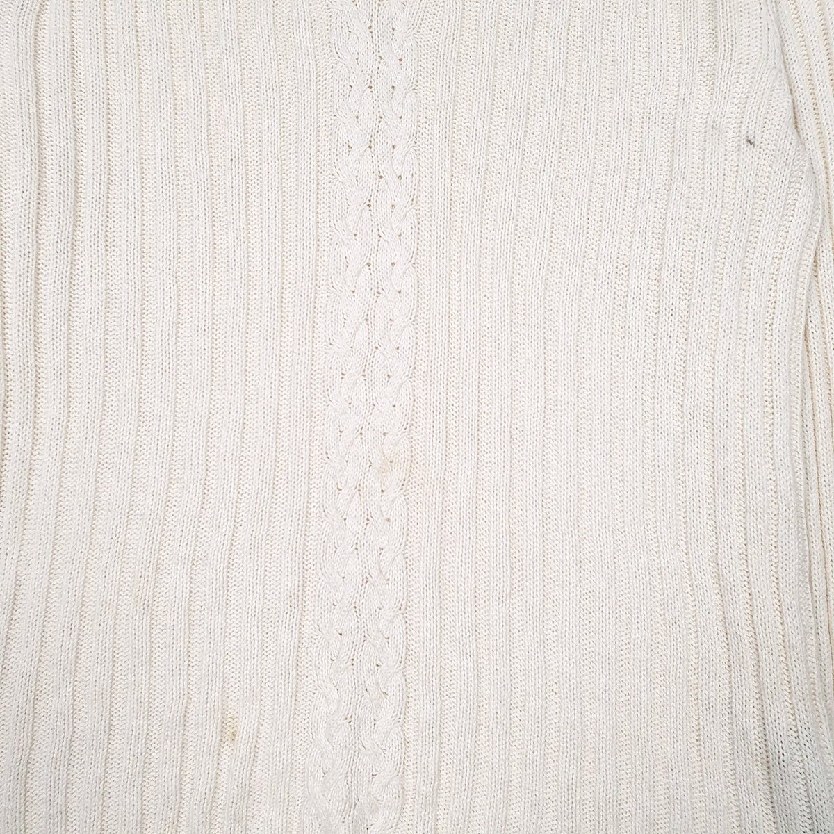 Womens Cream Tommy Hilfiger Knit V Neck Jumper