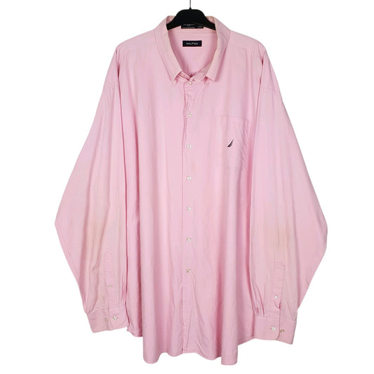 Mens Pink Nautica  Long Sleeve Shirt