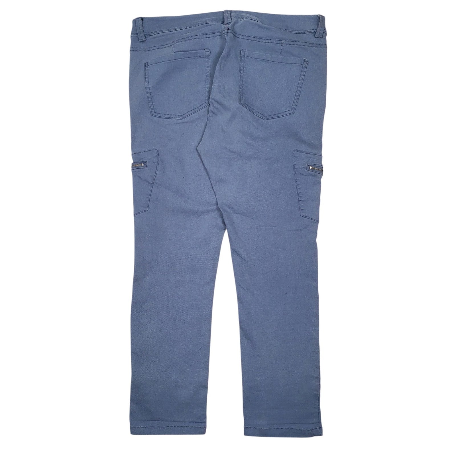 Womens Blue Plaza Italia Capri  Trousers