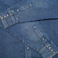 Mens Blue BB Brand Pearl Snap  Shirt