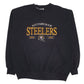 Mens Black Lee Vintage NFL Pittsburgh Steelers Crewneck Jumper