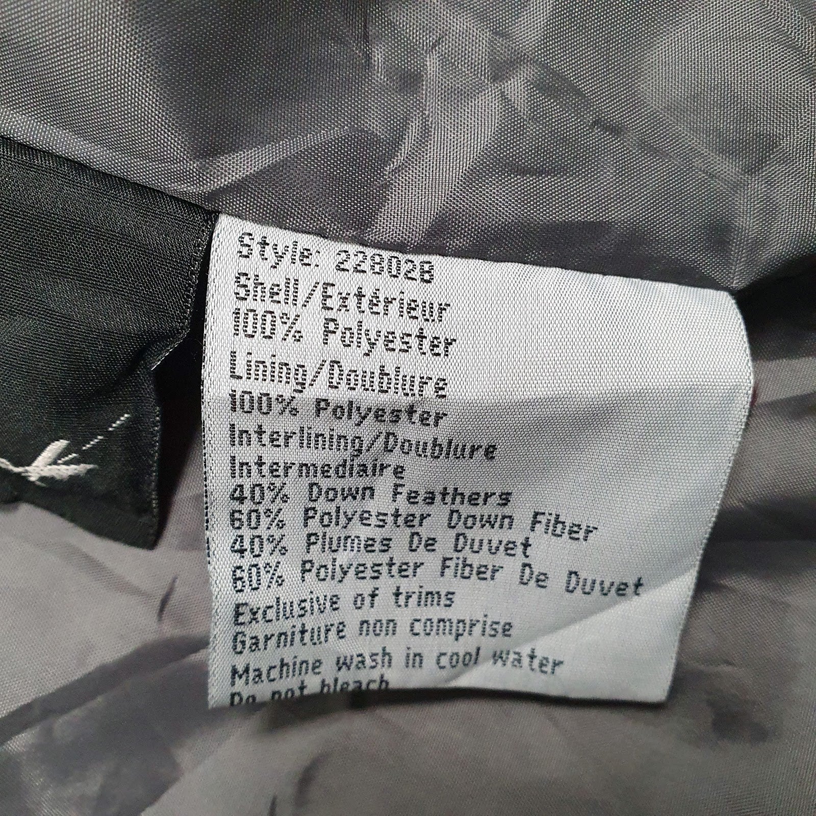 Mens Black Levis   Coat