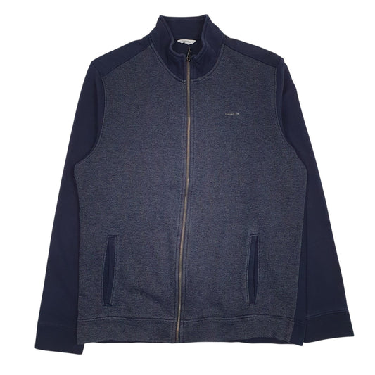 Mens Blue Calvin Klein  Full Zip Jumper