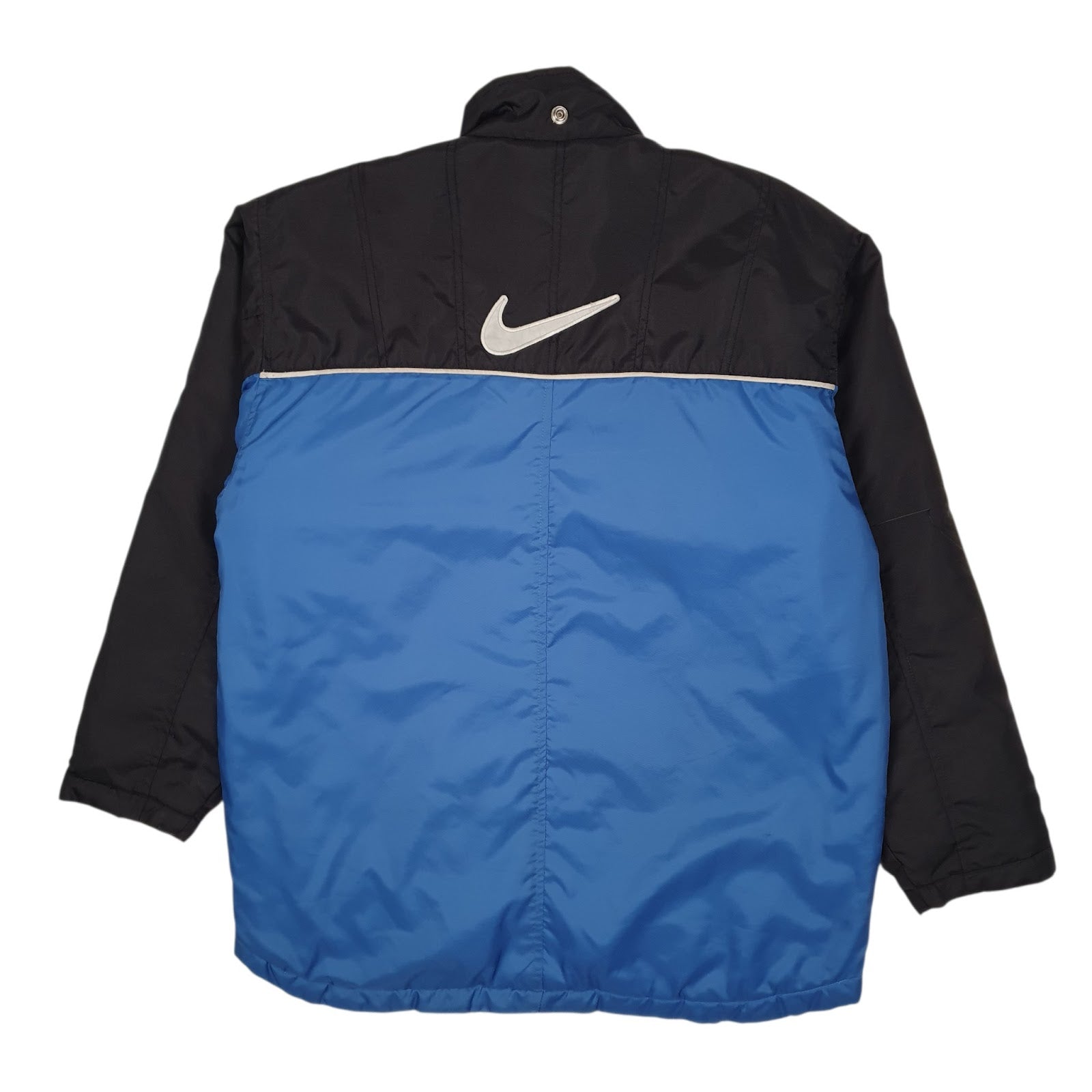 Mens Blue Nike Vintage 90s Hoodie Coat