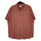 Mens Brown Dockers Paisley Pattern Short Sleeve Shirt