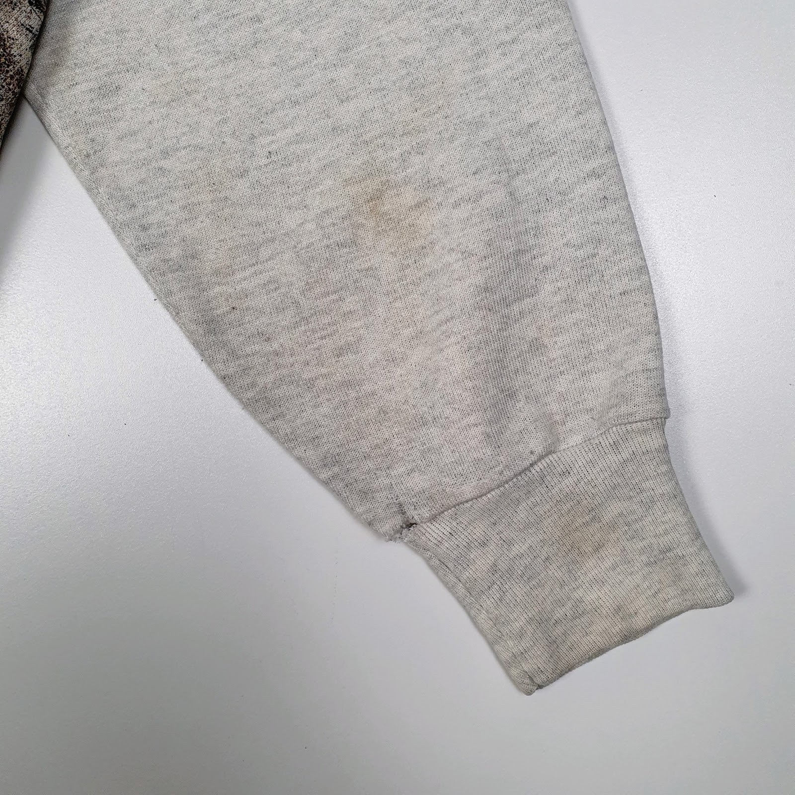 Mens Grey Sansegal Vintage 90s Nevada Lightweight Crewneck Jumper