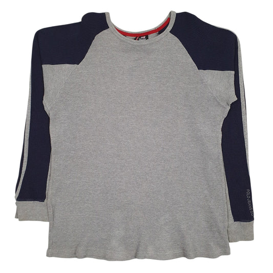 Mens Grey Ralph Lauren Polo Jeans Crewneck Jumper