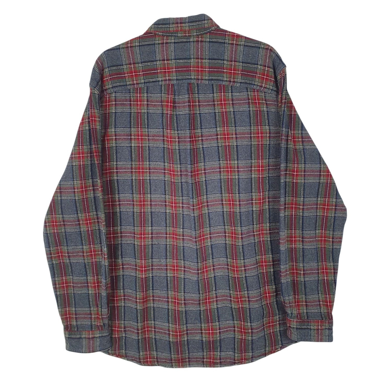 Mens Grey L.L.Bean Flannel  Shirt