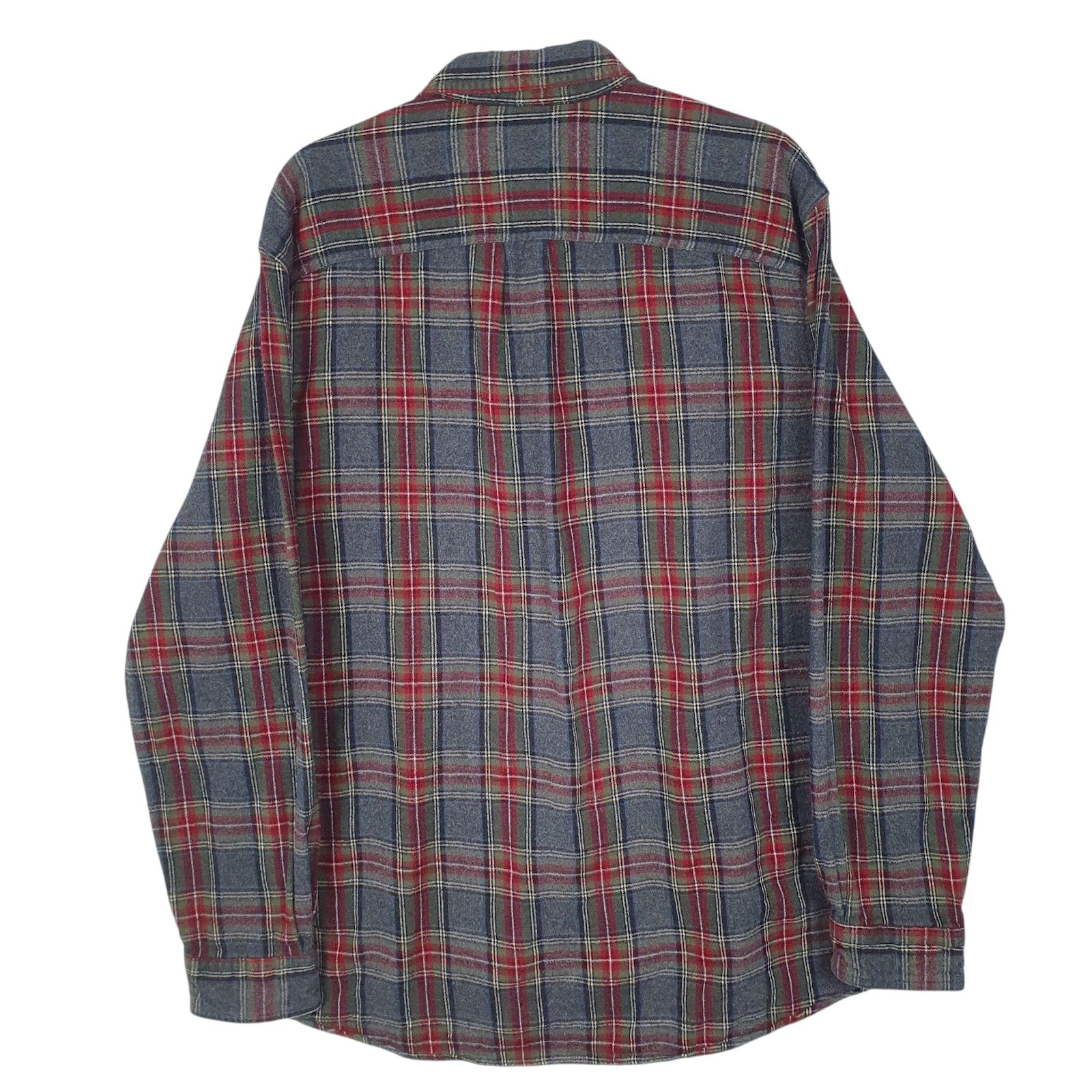 Mens Grey L.L.Bean Flannel  Shirt