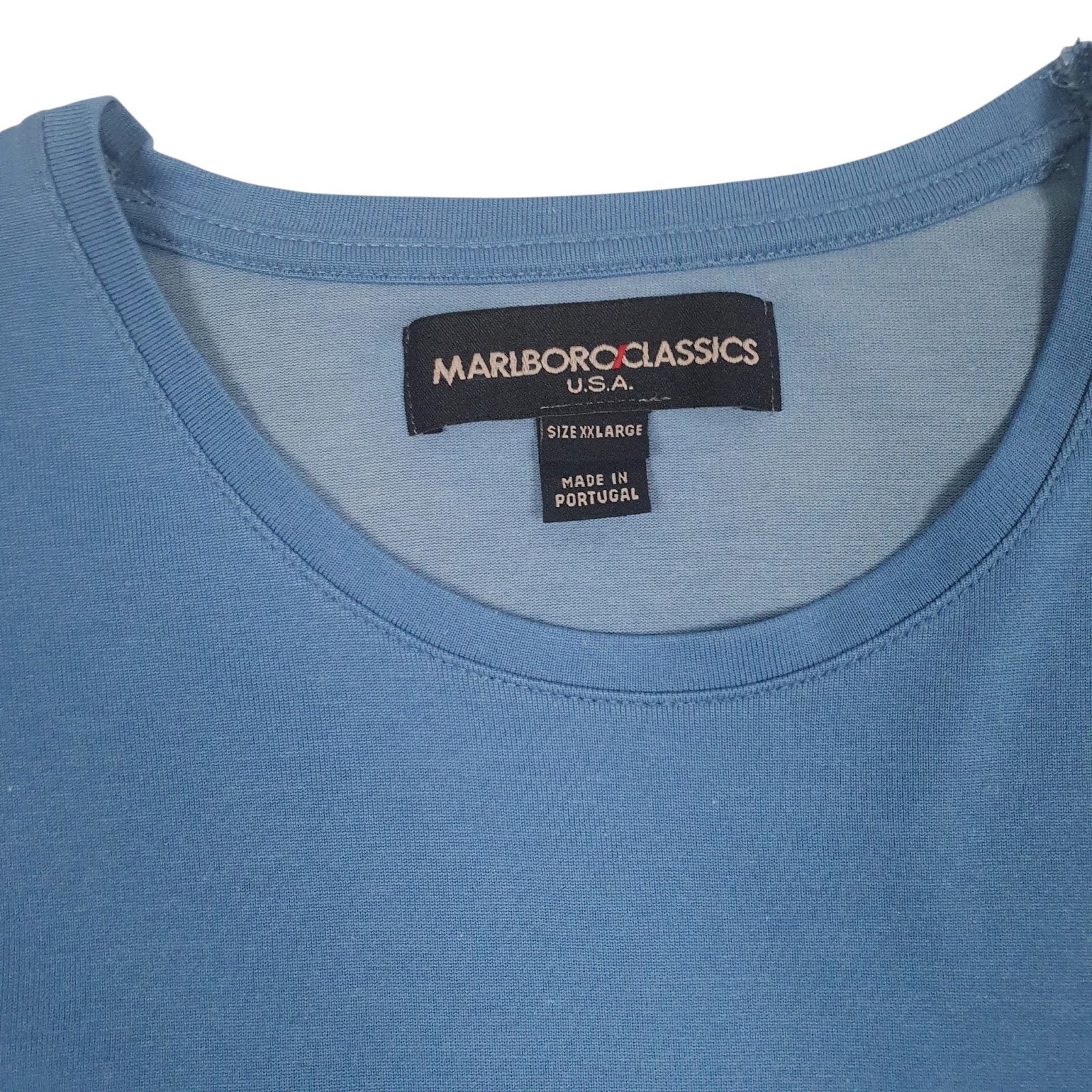 Mens Blue Marlboro Classics   T Shirt