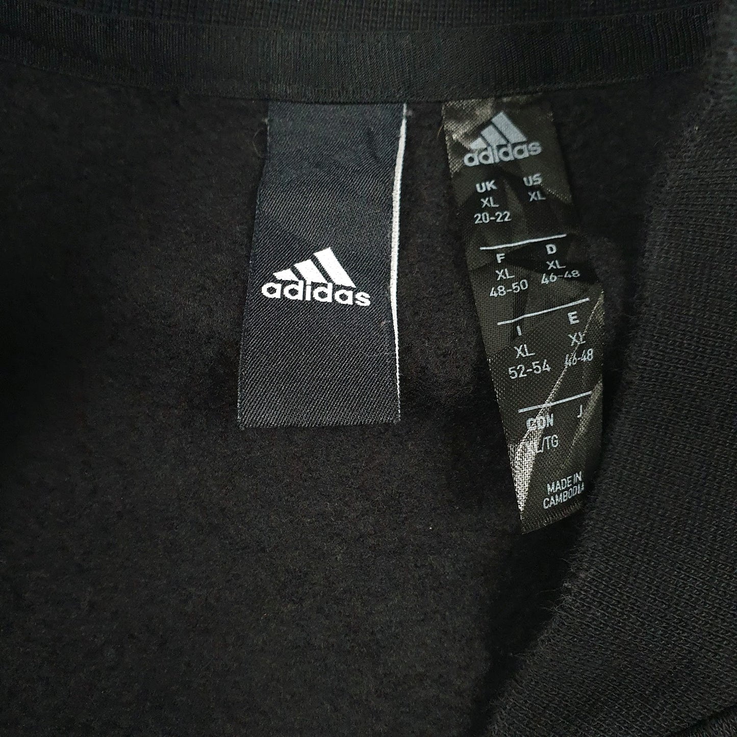 Womens Black Adidas  Full Zip Jumper