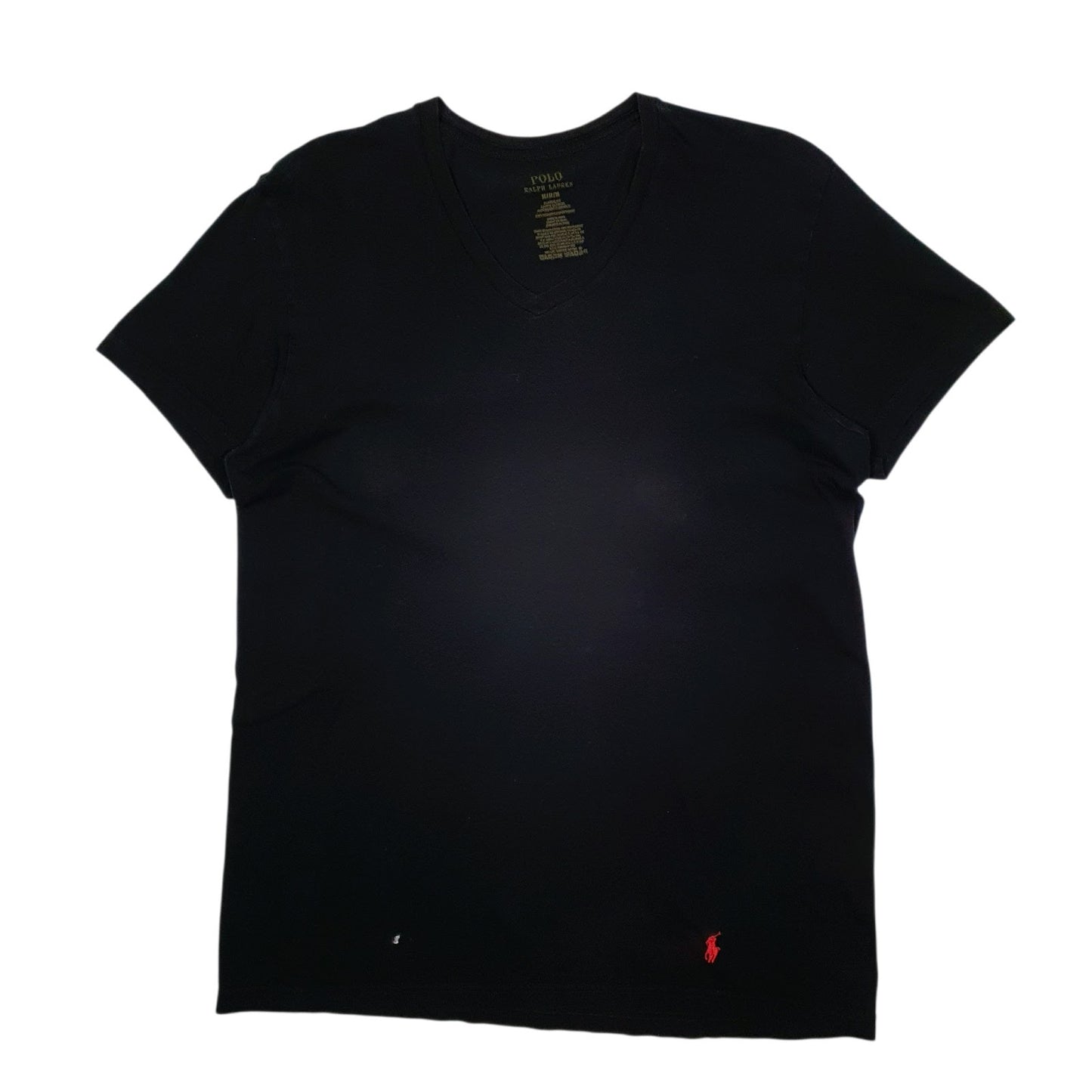 Mens Black Polo Ralph Lauren V Neck Short Sleeve T Shirt