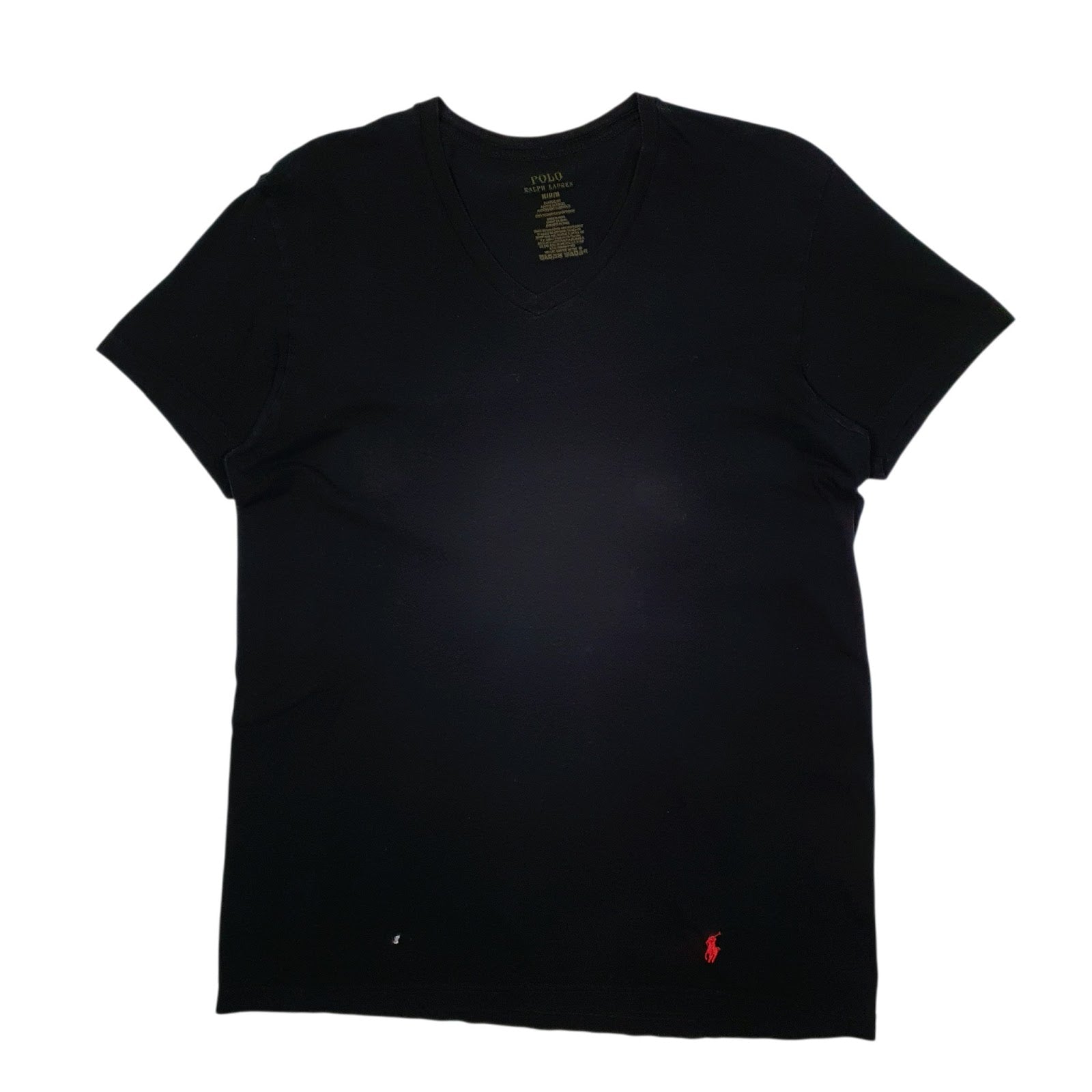 Mens Black Polo Ralph Lauren V Neck Short Sleeve T Shirt