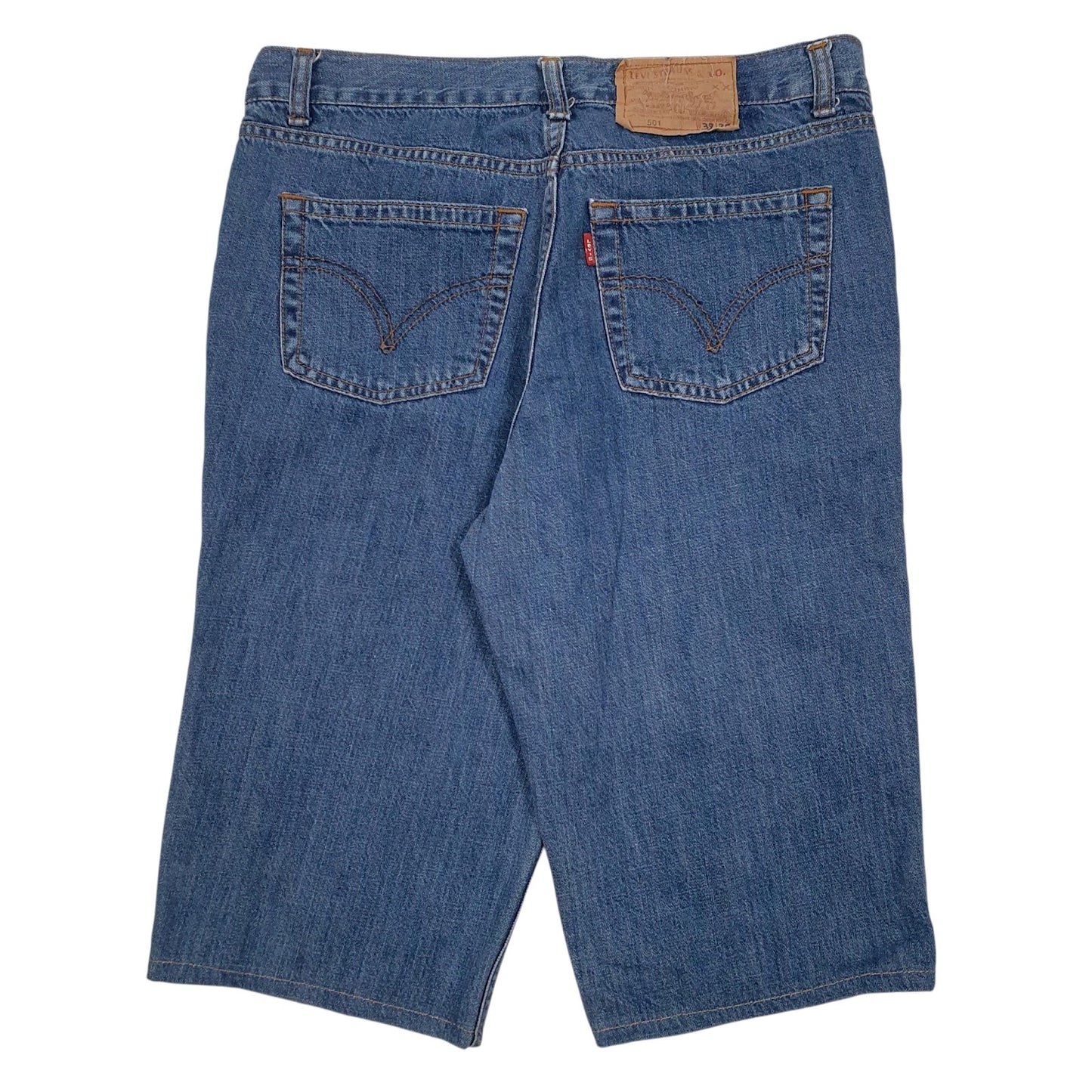 Mens Blue Levis   Shorts