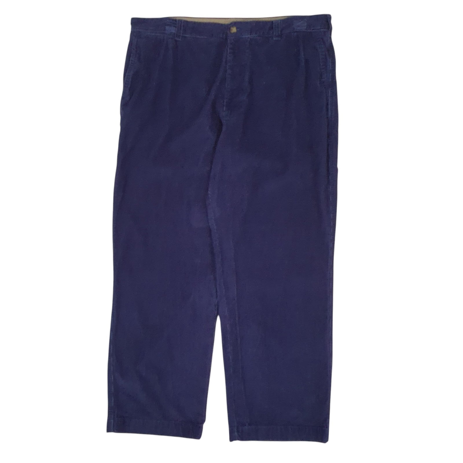 Mens Navy L.L.Bean Double L Classic Fit Corduroy Trousers