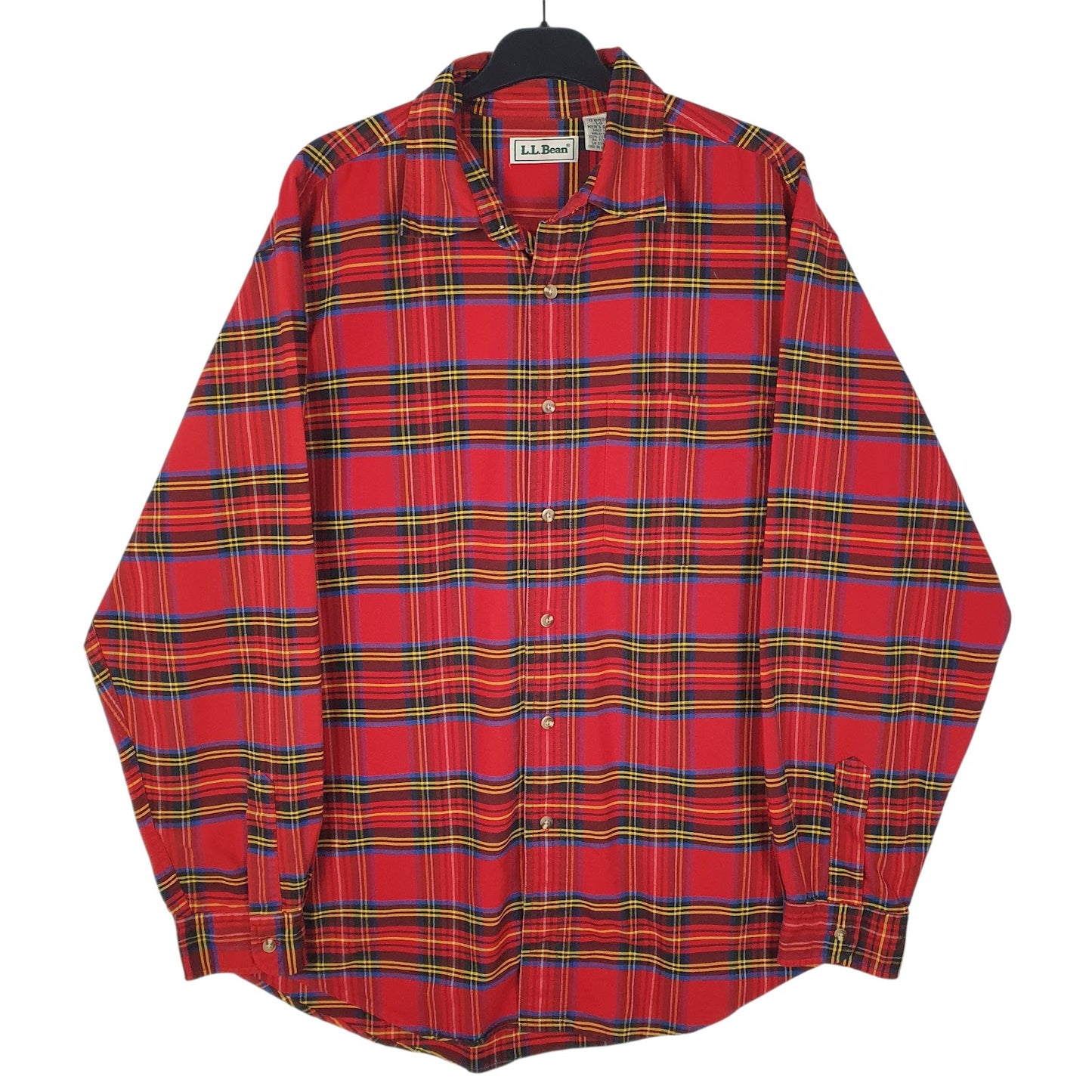 Mens Red L.L.Bean  Long Sleeve Shirt