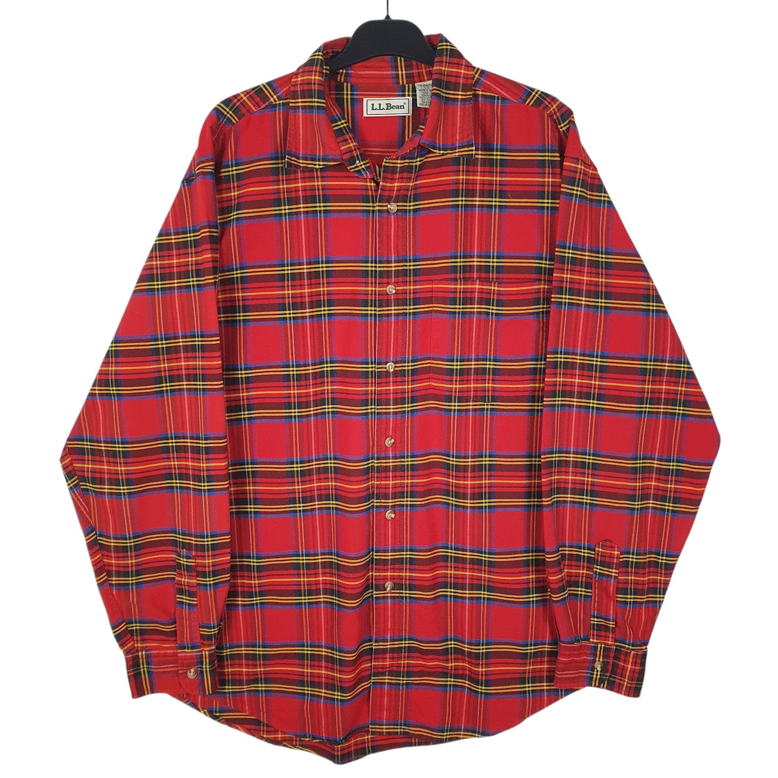 Mens Red L.L.Bean  Long Sleeve Shirt