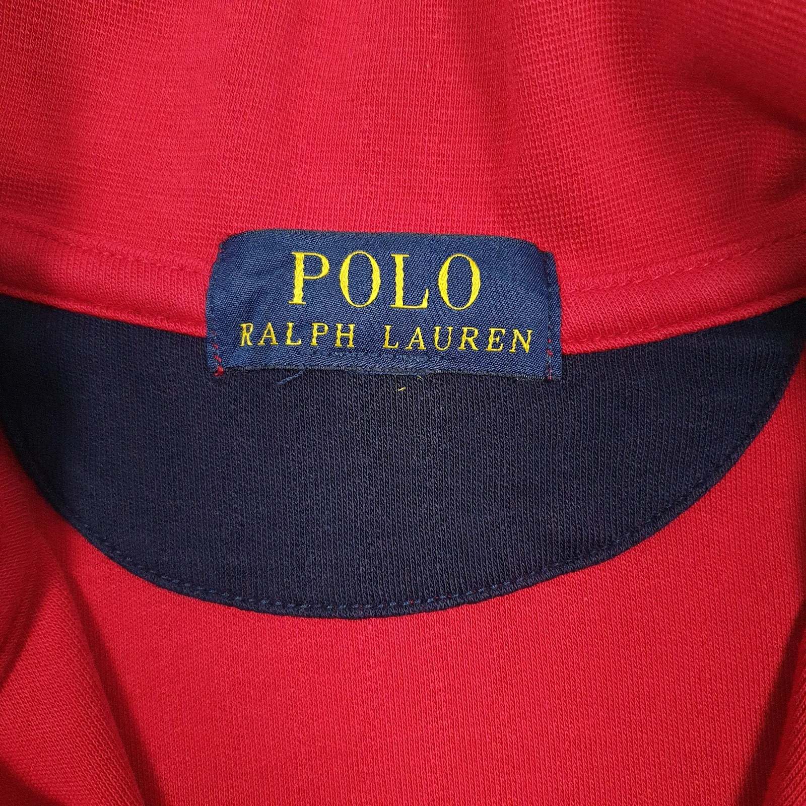 Mens Red Polo Ralph Lauren  Quarter Zip Jumper