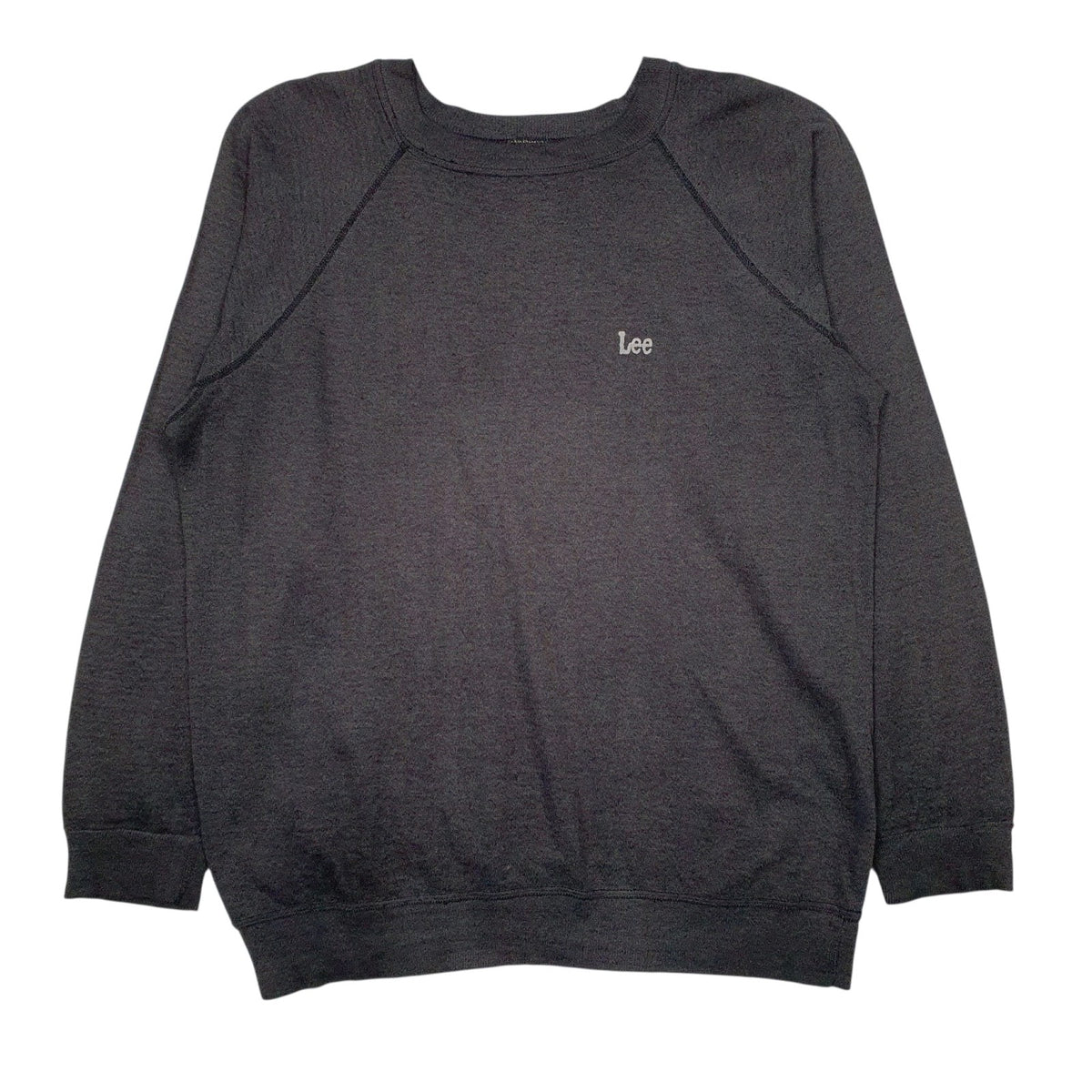 Mens Grey Lee Vintage Crewneck Jumper