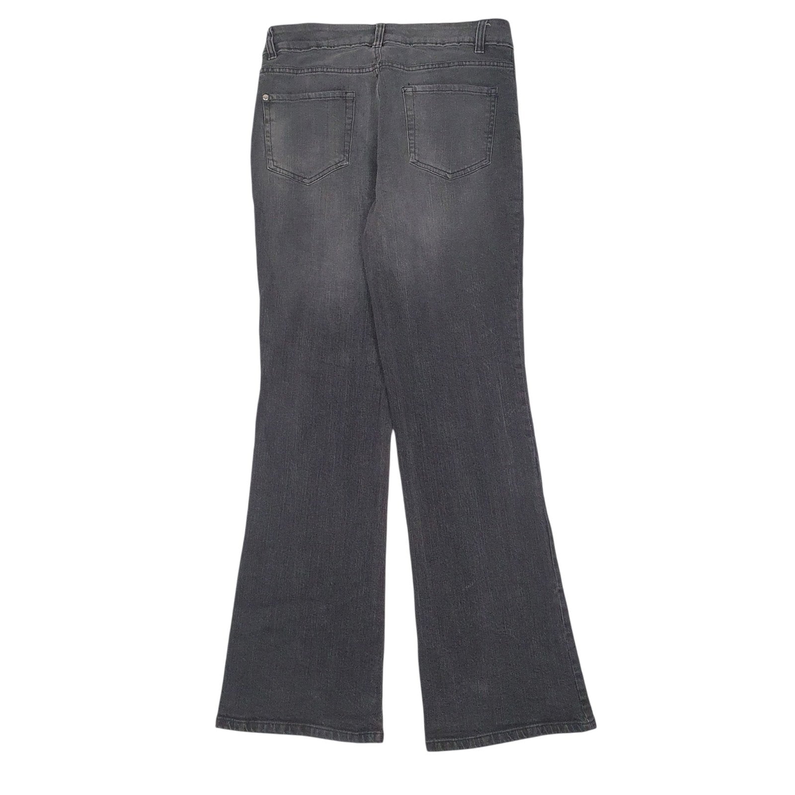 Womens Grey Faded Glory Embroidered  Jeans