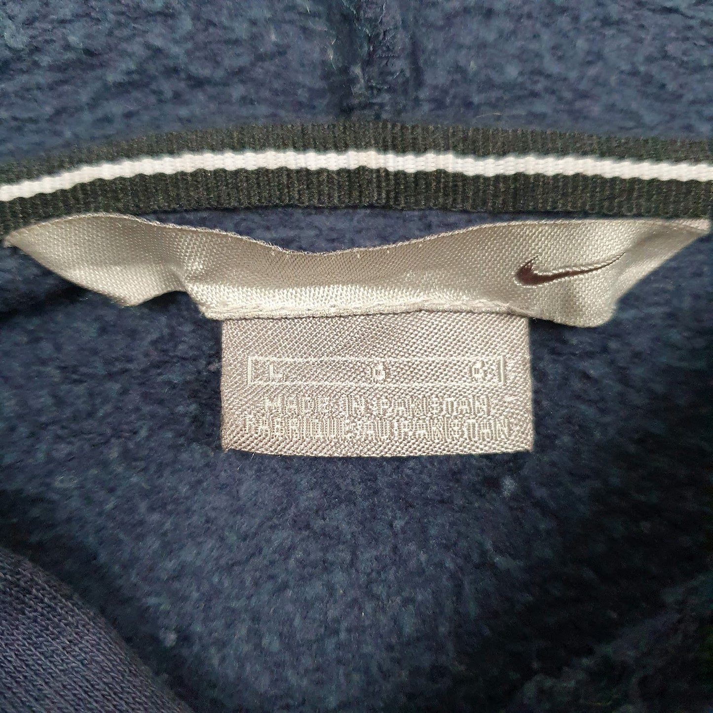 Mens Navy Nike Spellout Hoodie Jumper