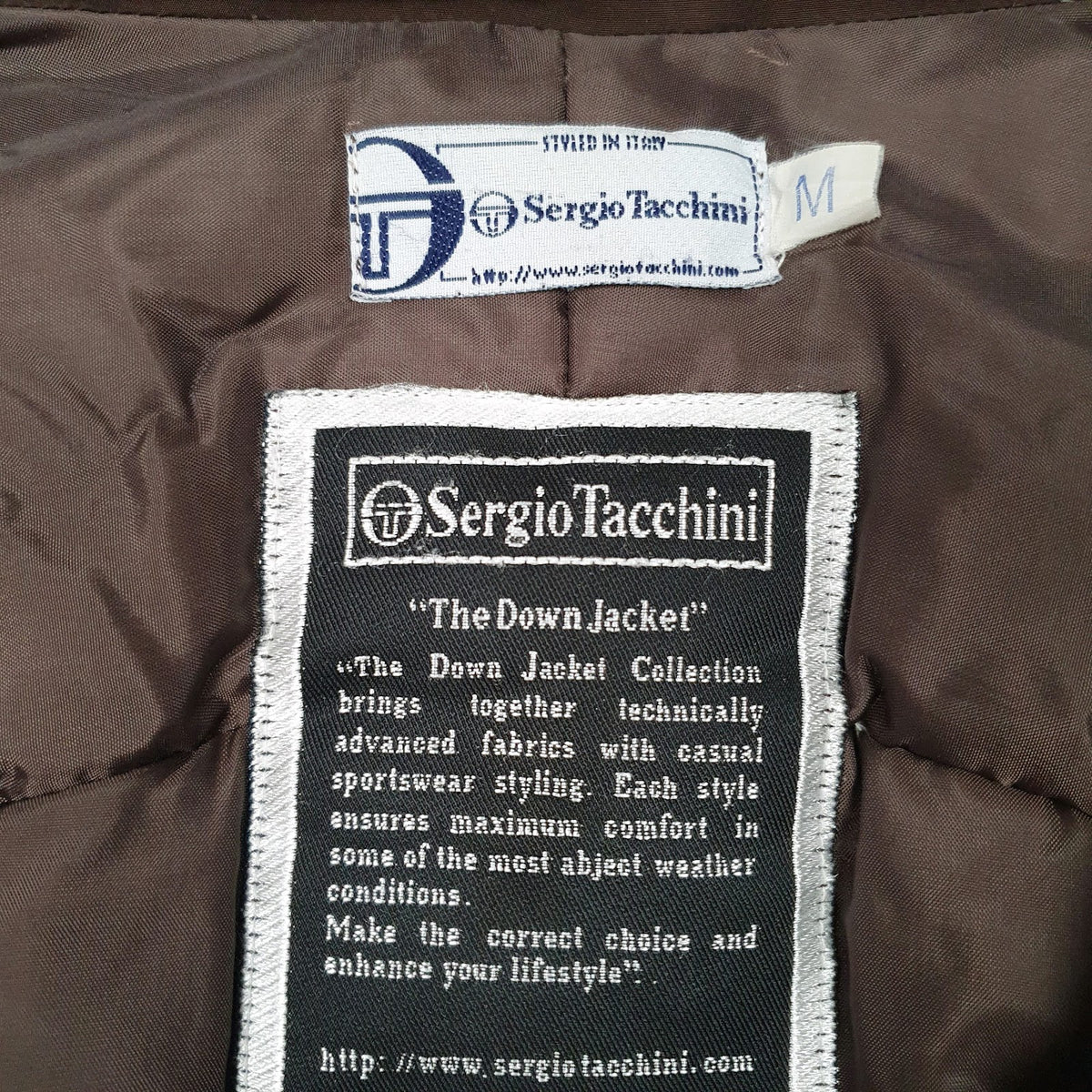 Mens Brown Sergio Tacchini Vintage  Coat