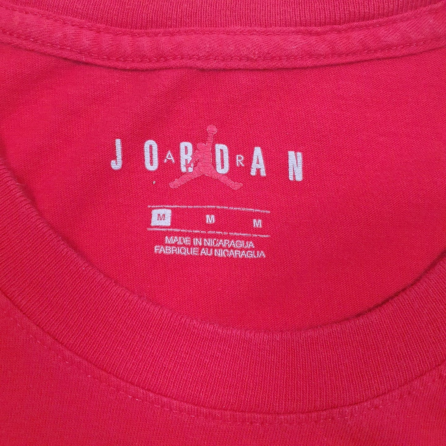 Mens Red Nike Air Jordan   T Shirt