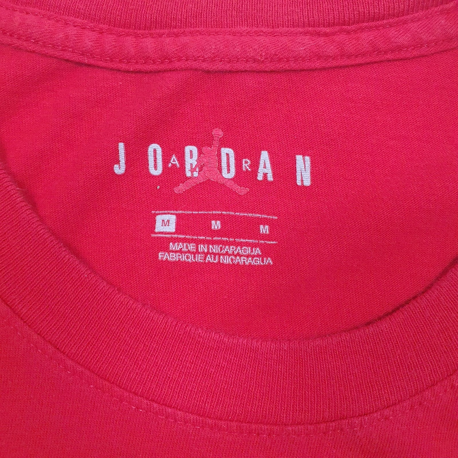 Mens Red Nike Air Jordan   T Shirt