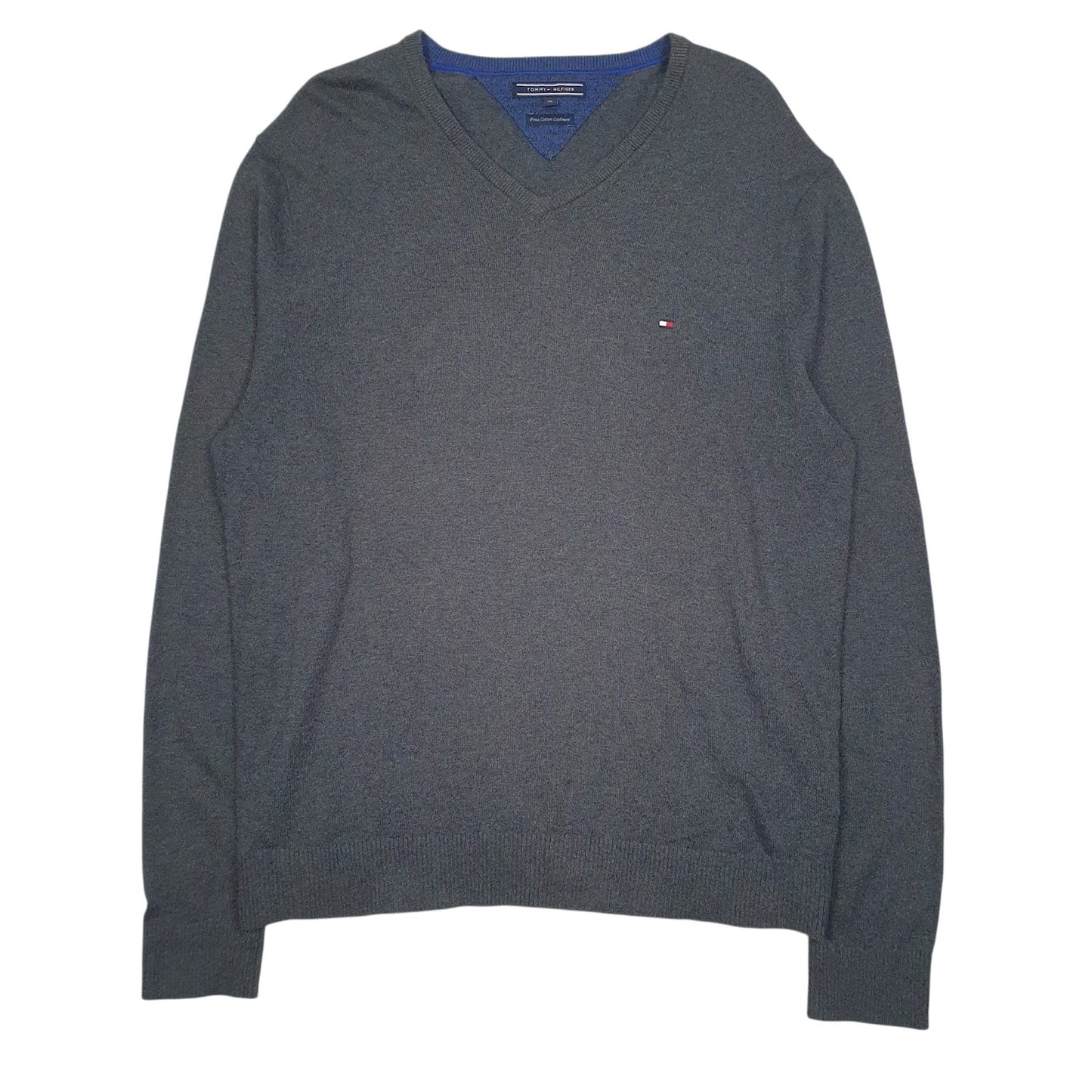 Mens Grey Tommy Hilfiger  Crewneck Jumper