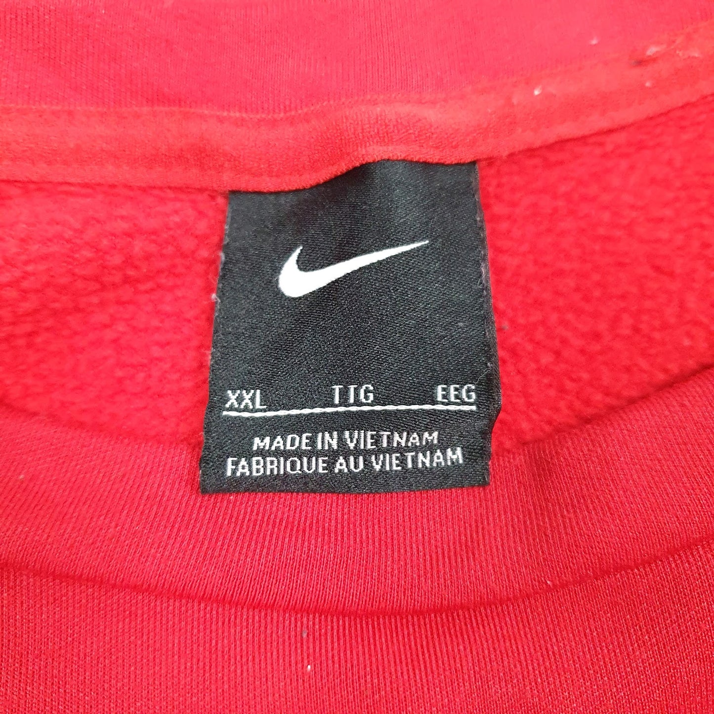 Mens Red Nike  Crewneck Jumper