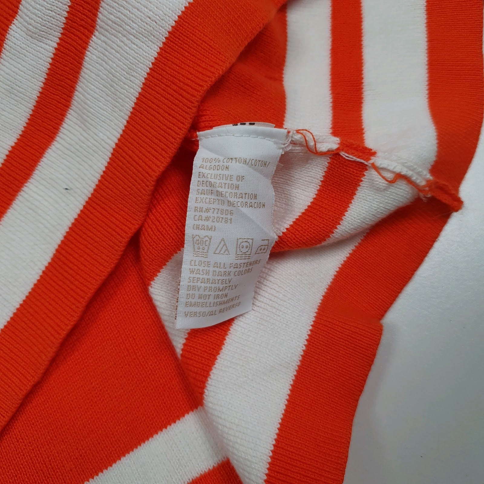 Womens Orange Tommy Hilfiger  V Neck Jumper