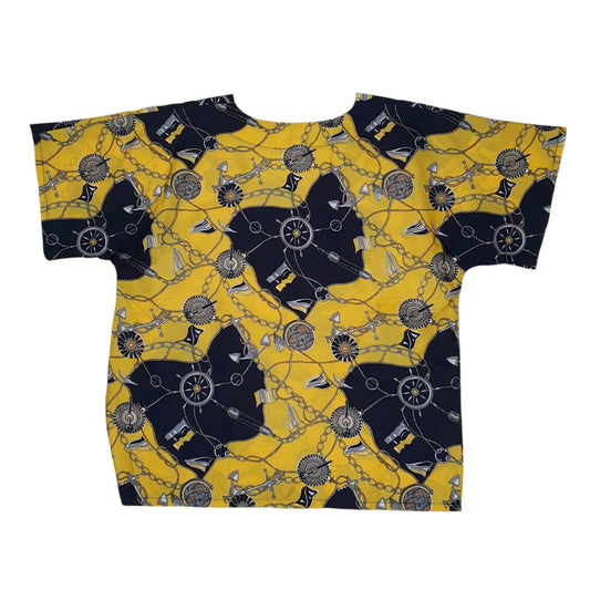 Womens Yellow Unbranded Sailing Blouse  T Shirt