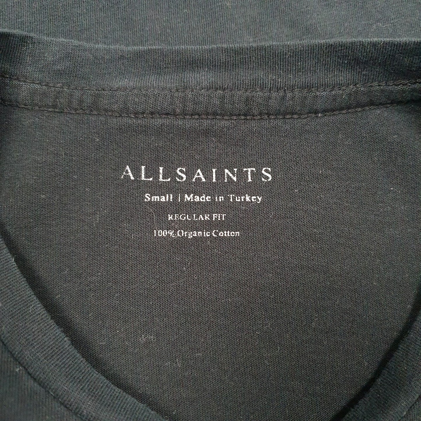Mens Black All Saints   T Shirt