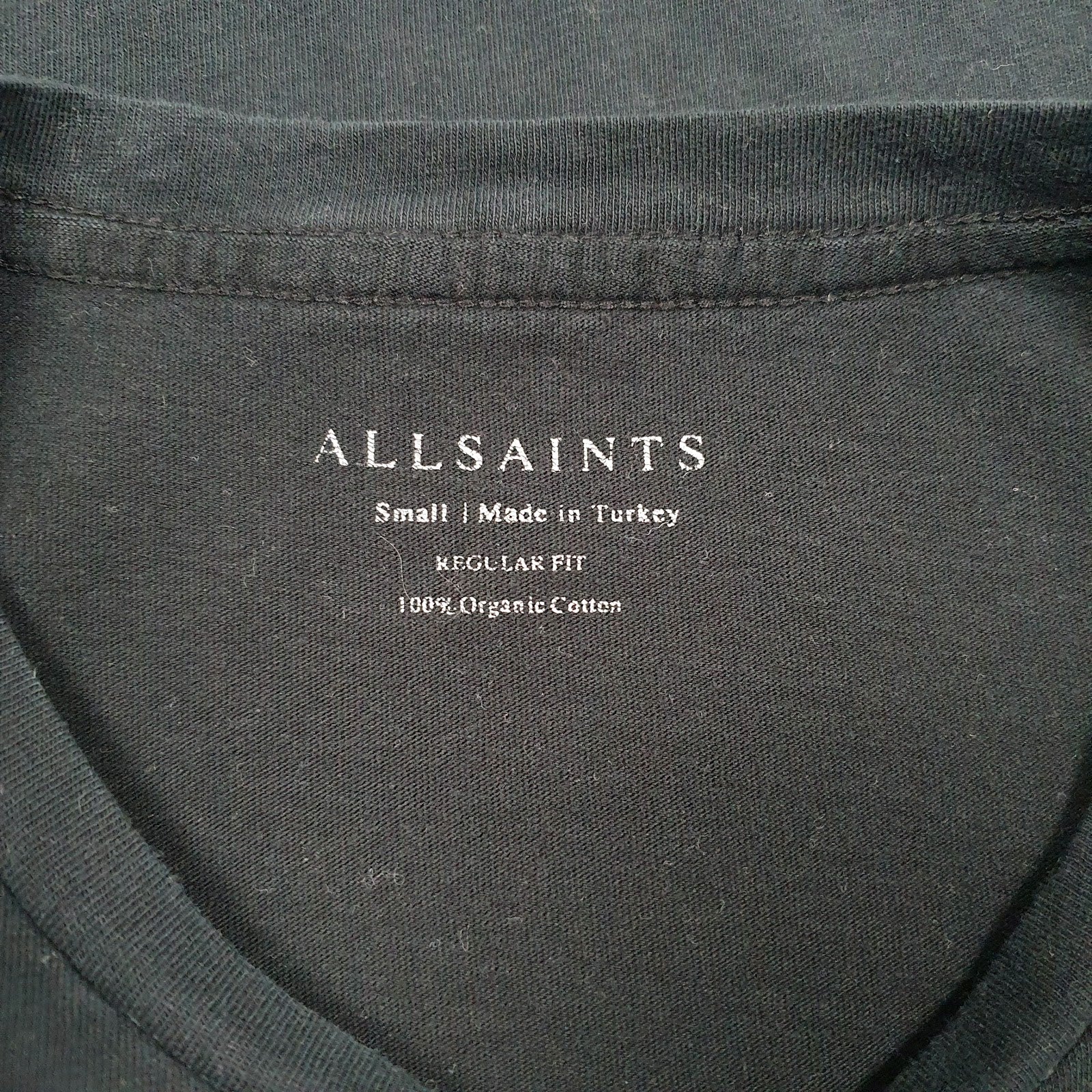 Mens Black All Saints   T Shirt