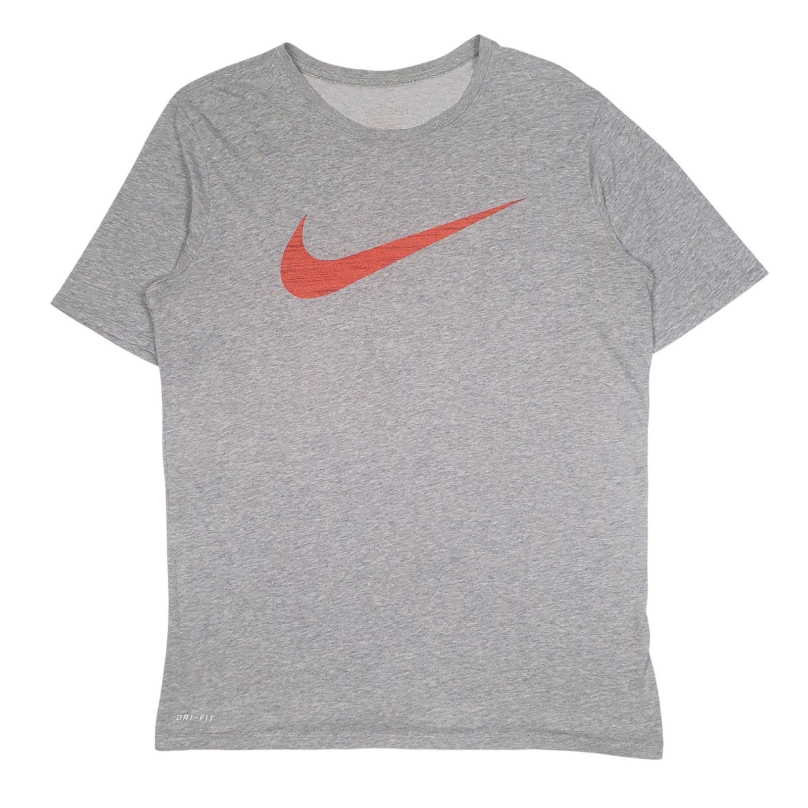Mens Grey Nike Dri-Fit Short Sleeve T Shirt