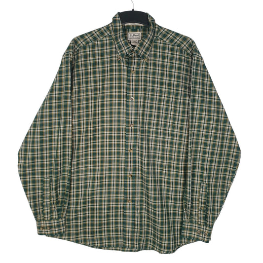 Mens Green L.L.Bean  Long Sleeve Shirt