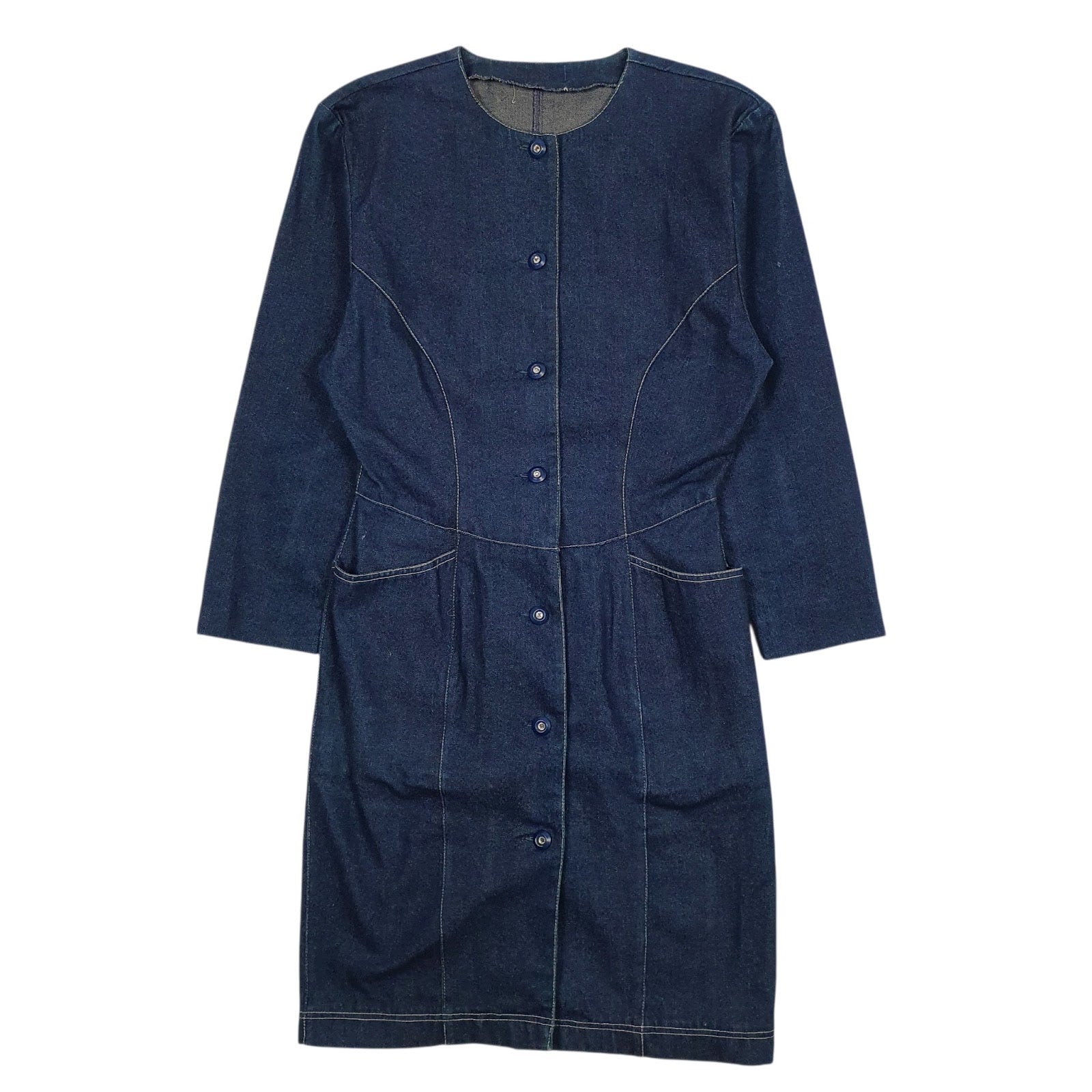 Womens Blue Unbranded  Long Sleeve Dress