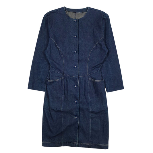 Womens Blue Unbranded  Long Sleeve Dress