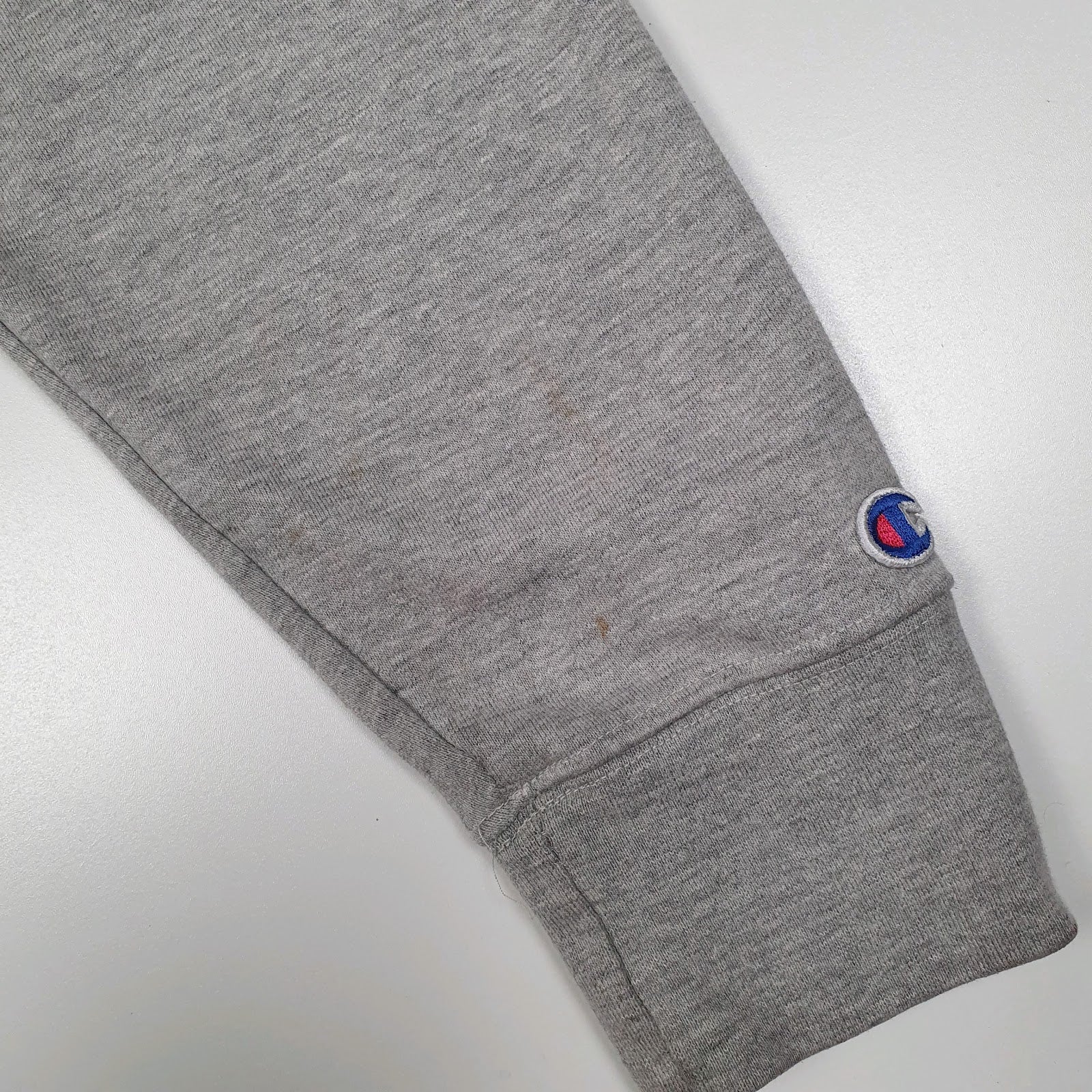 Mens Grey Champion Hoodie Full Zip Jumper