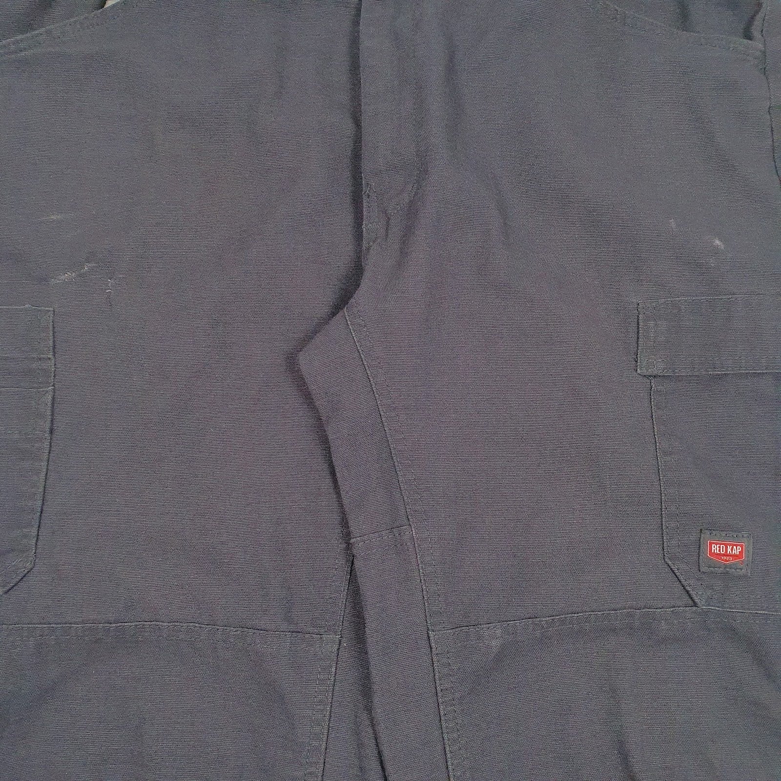 Mens Grey Red Kap Workwear Double Knee  Trousers