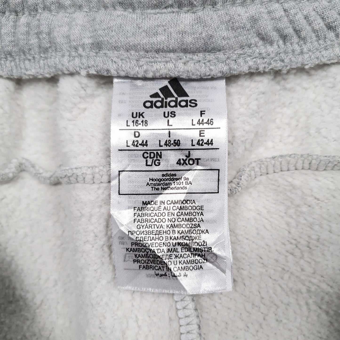 Womens Grey Adidas  Crewneck Trousers