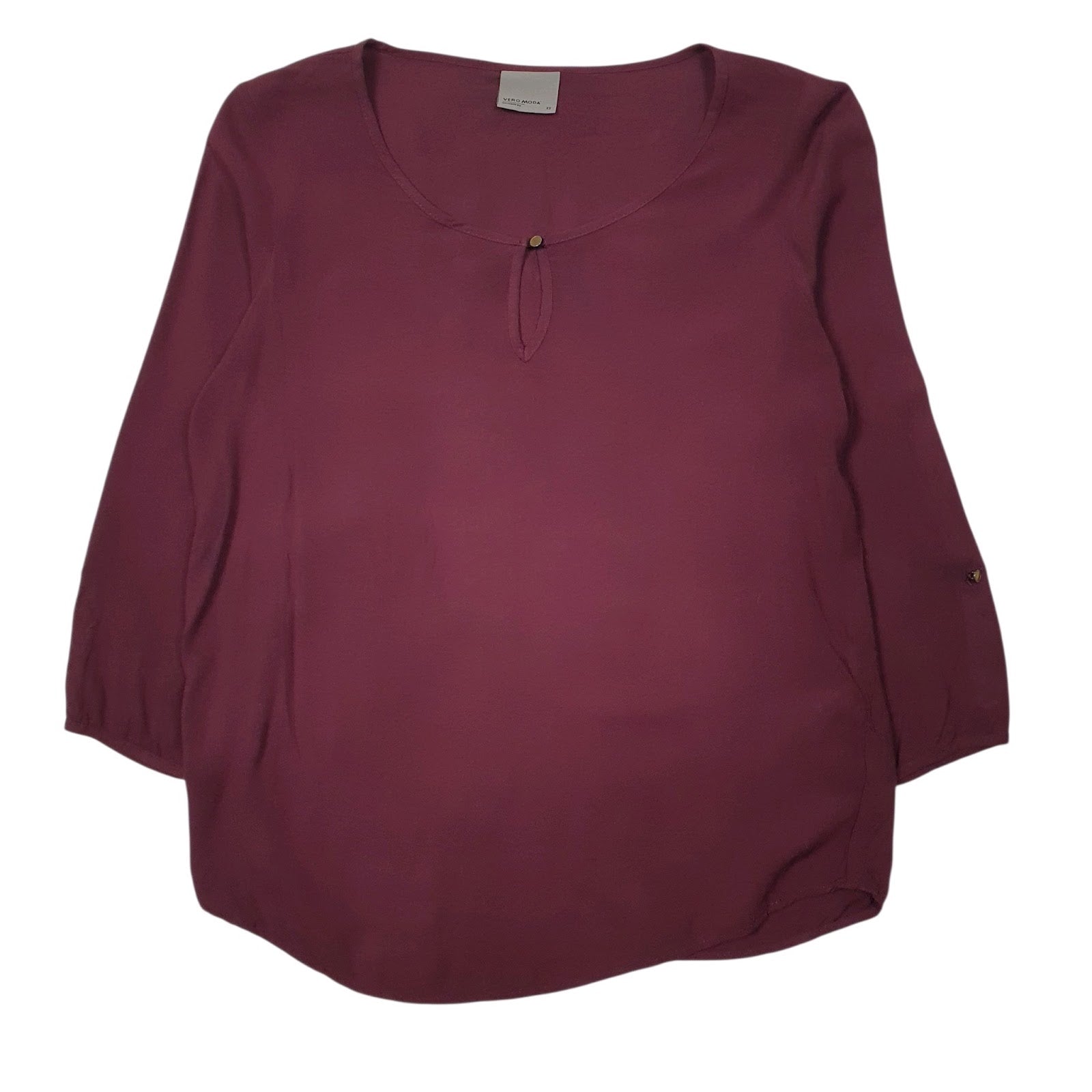 Womens Burgundy Vero Moda  Long Sleeve T Shirt