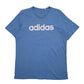 Mens Blue Adidas  Short Sleeve T Shirt