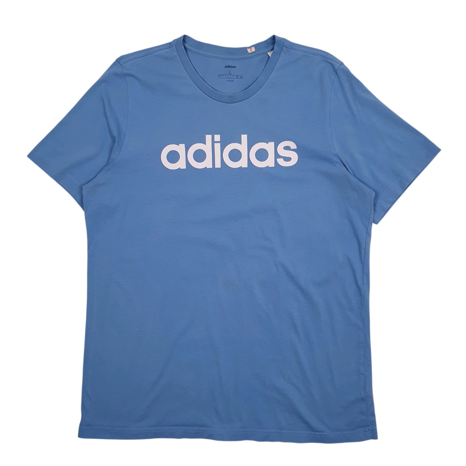 Mens Blue Adidas  Short Sleeve T Shirt