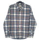 Mens Grey L.L.Bean Flannel Long Sleeve Shirt