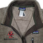 Mens Brown Patagonia Better Sweater Quarter Zip Jumper