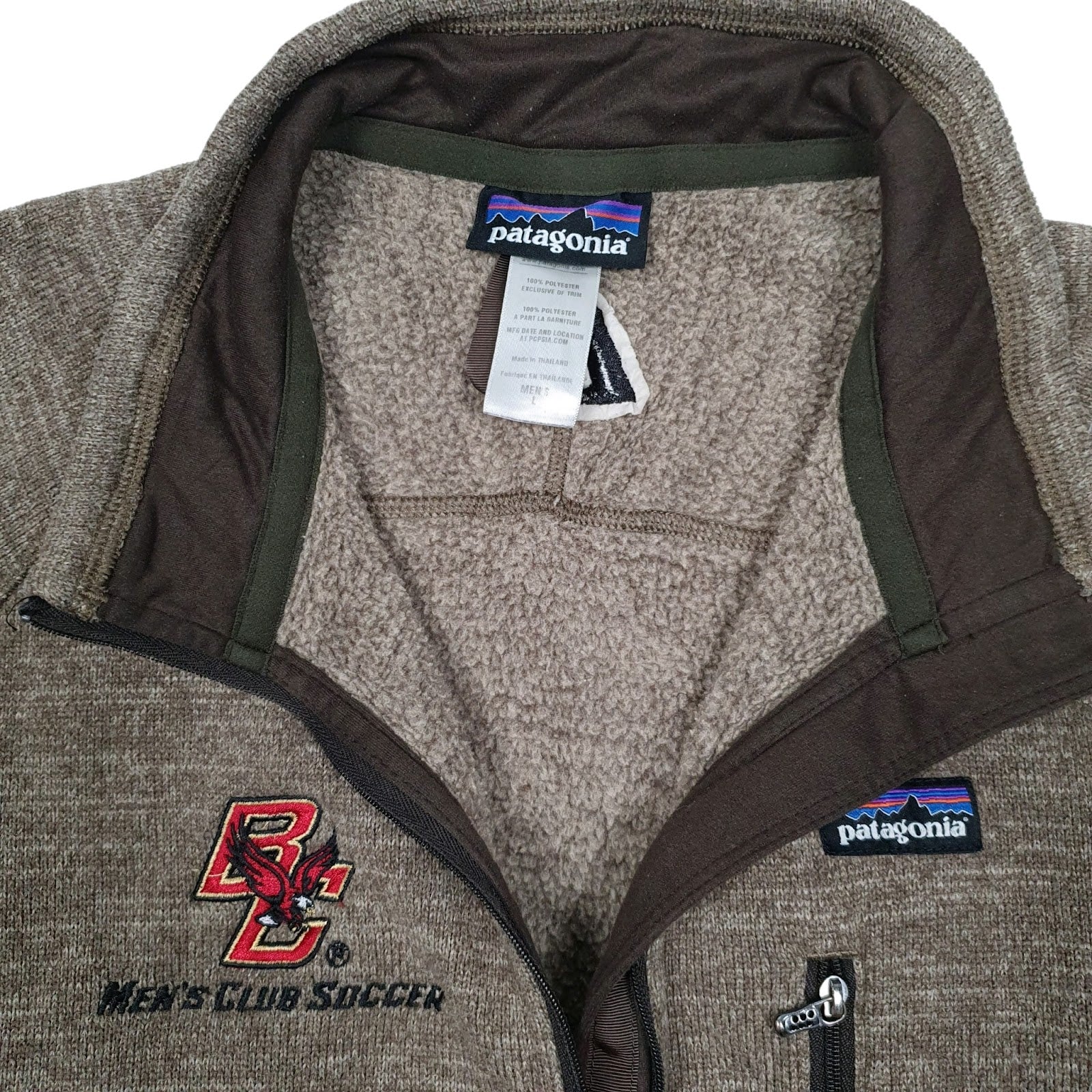 Mens Brown Patagonia Better Sweater Quarter Zip Jumper
