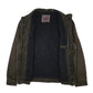Mens Grey Levis Sherpa Lined Military Bomber  Coat